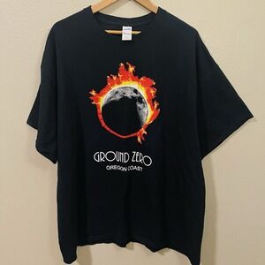 2017 Solar Eclipse Totality T-Shirt Ground Zero Oregon Graphic Front Back Sz 3XL